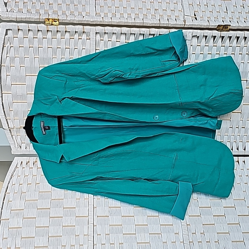 Jessica London Jade Linen Blend Blazer -14W